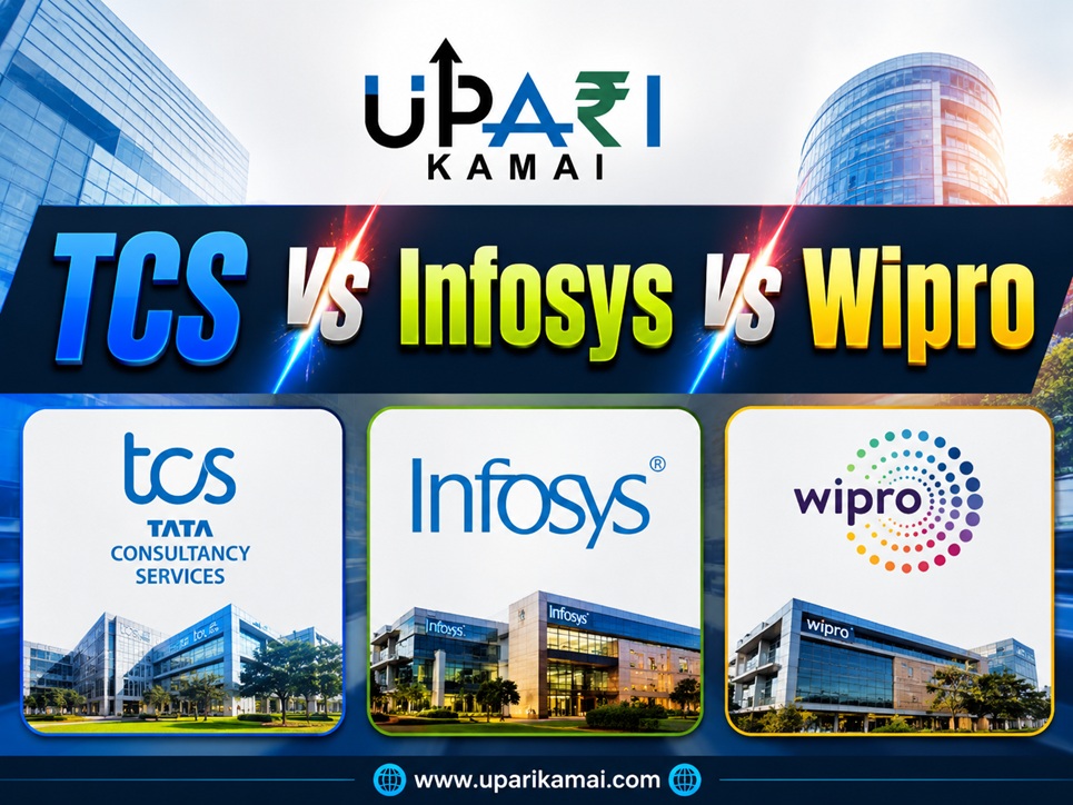 TCS vs Infosys vs Wipro, TCS Q1 Results, Infosys Q1 Results, Wipro Q1 Results, IT Stocks India, upari kamai,