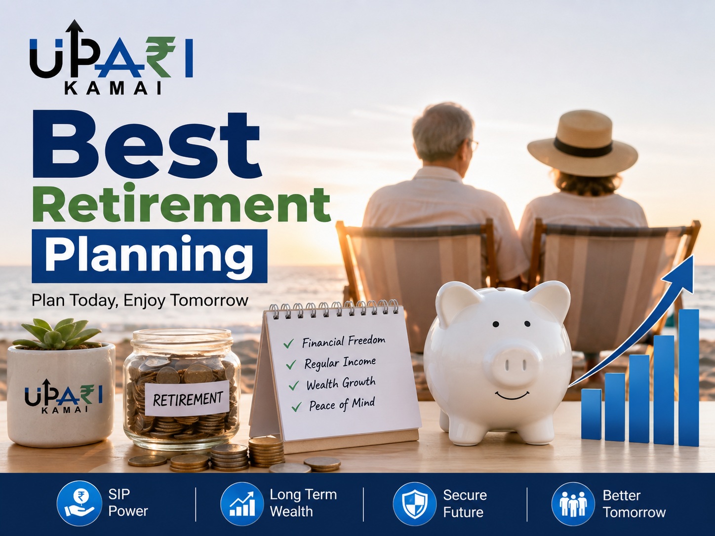 Best Retirement Planning, Mutual Fund Retirement Plan, Retirement Planning, Mutual Fund, SIP Investment, Retirement Corpus, Long Term Investment, Upari Kamai